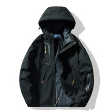 남성 스키복 세트 브라이트레드 컬러 카모플라주 디자인, 1개, 블랙I 남성용