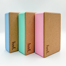 HNF 코르크 요가블럭 요가용품 필라테스용품 홈트 스트레칭 소도구, 2개, 요가블럭 민트