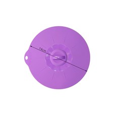 실리콘 팬 덮개 뚜껑 범용 커버 범람 방지 주방 기름 조리기구, 14cm 퍼플 × 1개