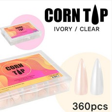 다이아미 카누콘 네일 팁, 클리어, 1개