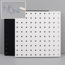 고모네샵 1P 걸이용 페그보 타공판 벽걸이선반, 흰색, 1개, 흰색