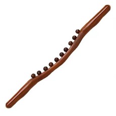 碳化紓壓滾筋棒 穴位按摩刮痧棒 開背棍 刮痧棍 開背棒【ZI0132】, 1個, 碳化單排10珠