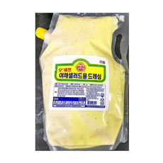 오뚜기 오쉐프 야채 샐러드용 드레싱 3kg 업소용 대용량 빠른배송, 1개