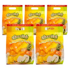 베트남 체리쉬 망고 파인애플 슈가애플 코코넛 혼합 푸딩 젤리 Cherish, 5개, 405g