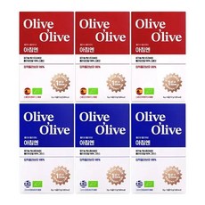 [올리브 올라이브] 아침엔 유기농 엑스트라버진 올리브오일 6박스 (그리스3박스+스페인3박스), 1개
