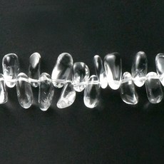 杰鴻 白水晶不定形珠 DIY手工飾品材料, 1個