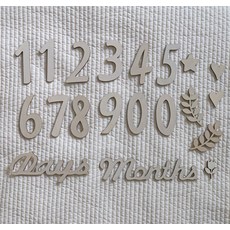 우드숫자 아가방꾸미기 30일 50일 100일 신생아 졸업 기념일 만삭촬영, 우드풀세트, 1세트, 우드