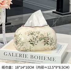 綠花綠葉果盤 陶瓷果盤 23*23*16.5CM, 綠花綠葉紙巾盒, 綠花綠葉, 紙巾盒