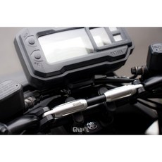 GOHST 通用伸縮橫桿 適用曼巴 KRV FORCE DRG 裸把車 鋁合金橫桿, 1個, 全黑