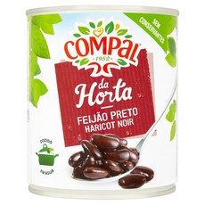 콤팔 블랙 빈 통조림 Compal Black Beans In Tin/Preto 845g, 1개