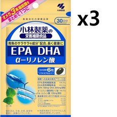 코바야시 제약 EPA DHA 알파리놀렌산 180정 x3개