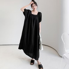 ZENCY 젠시 빈 스퀘어넥 원피스 (55~88사이즈까지)