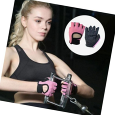 반장갑 여성 폴댄스 헬스 플라잉요가 필라테스 스피닝 장갑, 핑크_S
