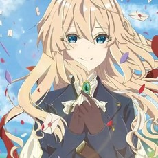 스터드드 바이올렛 에버가든 애니메이션 레트로 페인팅 프린트 거실용 벽장식 그림, 5. E23