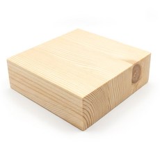 작은사이즈 집성 목재 레드파인 소품 받침 제작용 30T, 1개, 100x100mm