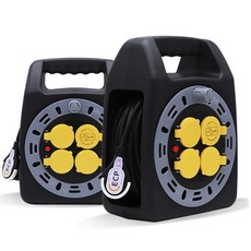 러그박스 20M 캡형 USB 2포트 코드릴 블랙/그레이 1.0SQ, 20M캡형 3구USB 블랙/그레이 1.0SQ, 1개