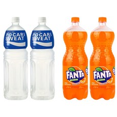 포카리스웨트 1.5L 2개 + 환타 오렌지 1.5 2개 총4개, 4개