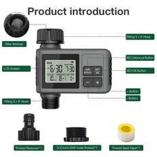 디지털 자동 물 타이머 프로그래밍 제어 조정 스프링커 정원 잔디밭 스마트 관개 급수 시스템, 1 outlet, 1 Outlet B