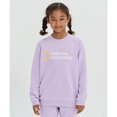 내셔널지오그래픽 키즈 K223UPB910 빅 로고 맨투맨팬츠 셋업 LAVENDER 244759