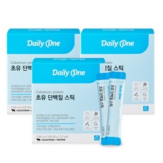 데일리원 초유 단백질 스틱 30p, 60g, 3개