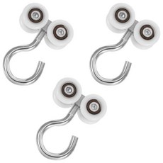 커튼 트랙 풀리 후크 대형 온실 세차장 차양막 등에 사용 고하중 금속 글라이더, 1개, 기본