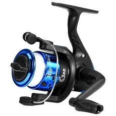 스피닝 낚시 릴 5.2:1 플라스틱 아이스 루어용 라인 포함 베이트 캐스팅 플라잉 트롤링, 01 Blue