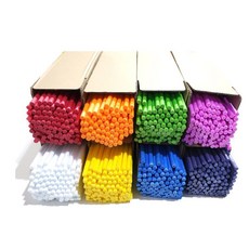 TNB 토루랜드 칼라 수수깡 100개입, 분홍, 1개