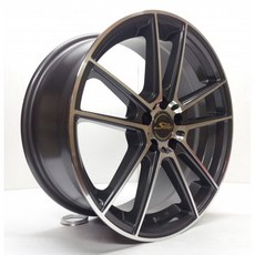 FK鋁圈 17吋 5/108 S872 亮鐵灰車面鋁圈，提升操控性，時尚外觀設計，多款車型適用, 1個