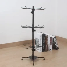 맞춤형 견고한 도난 방지 랙 7층 회전식 액세서리 양말, 17 s3