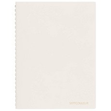 Maruman Septcouleur 그리드 노트 - A5 14.8 x 21cm(5.8 8.25인치) 100장 / 200페이지 3mm 그래프 용지 저널 내구성 있는 로즈, 크리스프 화이트
