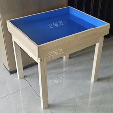모래놀이 샌드테이블 촉감 심리치료 성인용 취미, 테이블+방수견인 72x57x7cm