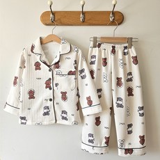 엘라운지 아동용 따숨 누빔 파자마 상하세트