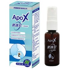 遠東生技 ApoX 寶護尼口腔噴劑 30mL 口腔清新 勁涼薄荷, 1個