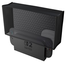 닌텐도 스위치2 먼지방지 커버 본체 독 일체형 메쉬 원단, 1개, 블랙, Switch 2