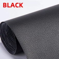 인조가죽시트지 가죽 수선패치 수리 테이프 자기 접착제 패치 가구 소파 자동차 좌석 사무실 의자 Diy 절단, [00] 25x30cm, [00] Black