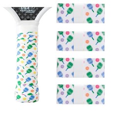 뉴 밸리 워블러 패들 패턴 디자인의 피클볼 그립 테이프 미끄럼 방지 및 습기·충격 흡수 교체용 그립 4개 세트 452287