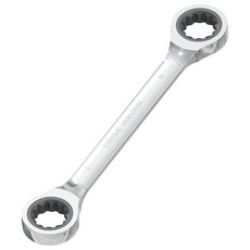 Skweaert 더블 박스 엔드 래칫 렌치 10mm x 11mm 미터법 72 치아 12 포인트 기어 스패너 도구 열처리 CR-V, 8*10mm, 1개
