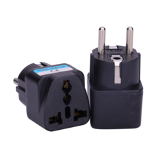 나노볼트 멀티 변환 플러그 변환 어댑터 일반형 블랙 중국 돼지코, 1개