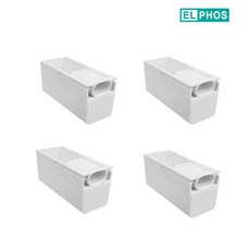 엘포스 티라인직부등 폭33 TS33 일자 좌우 연결 가능 전원마감 만, 화이트, 4개