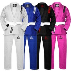 Ashes Sports IBJJF 초경량 BJJ 브라질 주짓수 도복 방축 가공 원단 및 무료 벨트 포함 화이트.