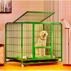方管可移動寵物鐵籠, 綠色, 1個