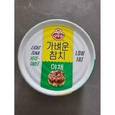 오뚜기 가벼운 참치 야채, 135g, 3개