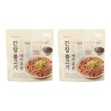 피코크 제주흑돈 간장불고기, 2개, 400g