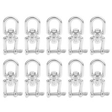 강철 와이어 로프 체인용 회전 스냅 스테인리스 스틸 회전 후크 섀클 리깅 액세서리 M5, 강철 와이어 로프 체인용 회전 스냅 스테인리스 스틸 회