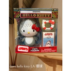 Hello Kitty JAWS 鯊魚造型乙烯基公仔 LA環球影城限定版, 2個