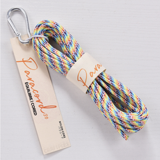 3mm 배색 파라코드 카라비너 5m 멀티 컬러 파라코드 팔찌 마스크 스트랩 리드줄 마크라메 재료, 01.라이트 레인보우