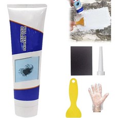 도쿄 마트 벽 수리 키트 드라이 월 구멍 스크레이퍼가 있는 방수 퀵 간편한 사용 1개, 1pc