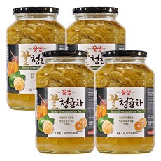꽃샘 꿀청귤차, 1kg, 1개입, 4개