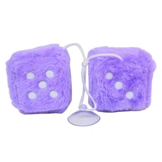 4/6cm 퍼지 여러 빛깔의 자동차 매달려 펜던트 새해 주사위 벨벳 모델 장식 스타일링, 15 6cm Purple Plush