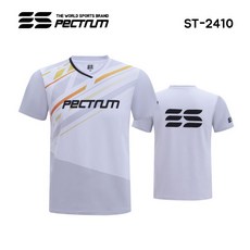 스펙트럼 아울렛 ST-2410 WH 화이트 반팔티 게임웨어 배드민턴 탁구 스쿼시 스포츠의류